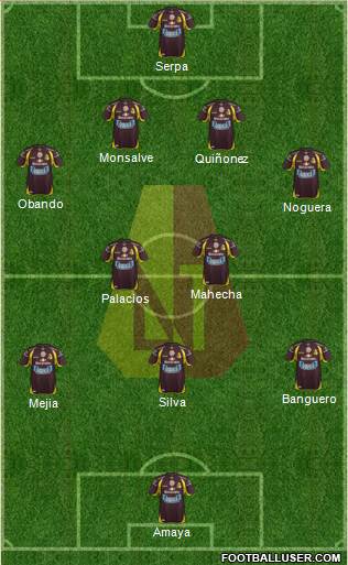 CC Deportes Tolima Formation 2014