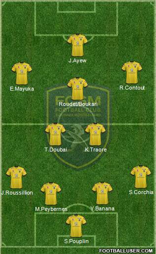 FC Sochaux-Montbéliard Formation 2014