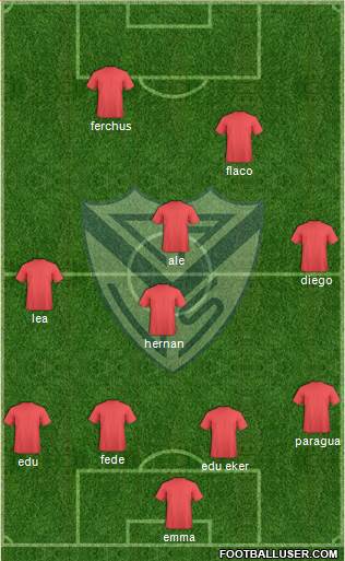 Vélez Sarsfield Formation 2014