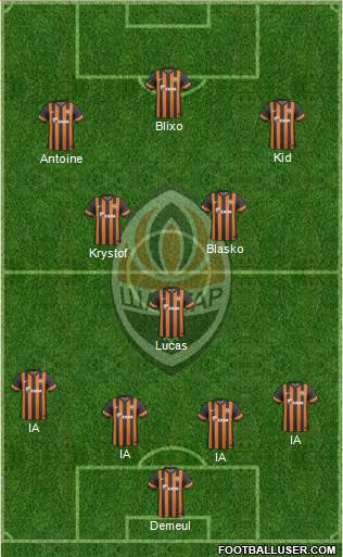 Shakhtar Donetsk Formation 2014