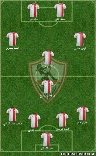 Zamalek Sporting Club Formation 2014