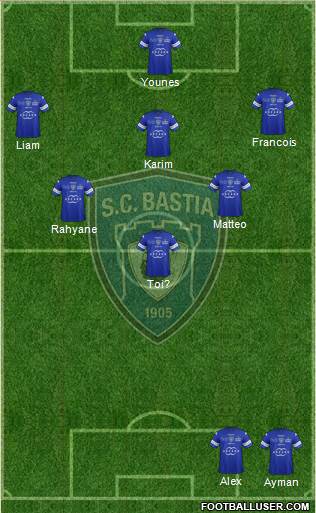 Sporting Club Bastia Formation 2014