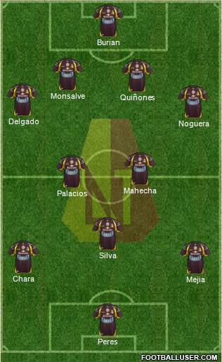 CC Deportes Tolima Formation 2014