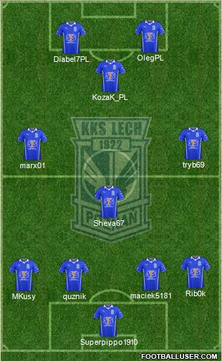 Lech Poznan Formation 2014