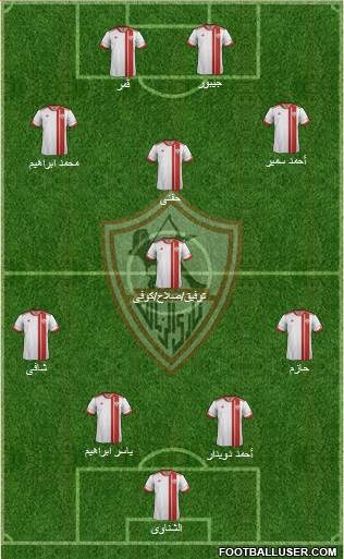 Zamalek Sporting Club Formation 2014