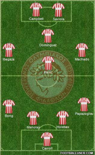 Olympiakos SF Piraeus Formation 2014