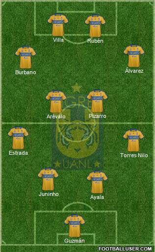 Club Universitario de Nuevo León Formation 2014