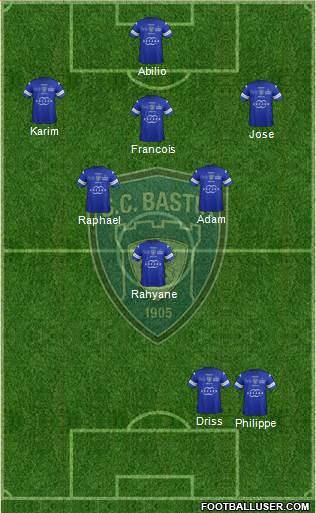 Sporting Club Bastia Formation 2014