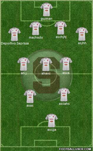 CD Saprissa Formation 2014