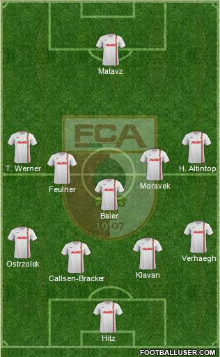 FC Augsburg Formation 2014