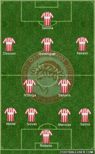 Olympiakos SF Piraeus Formation 2014