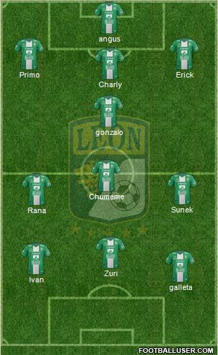 Club Deportivo León Formation 2014