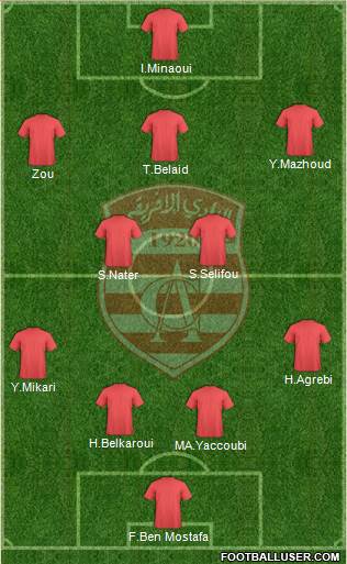 Club Africain Tunis Formation 2014