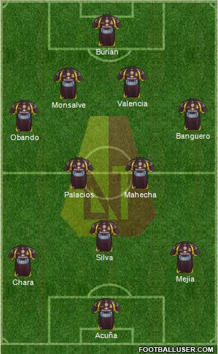 CC Deportes Tolima Formation 2014