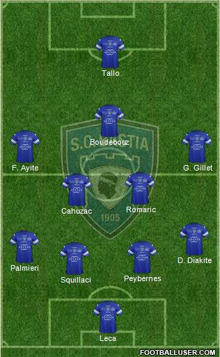 Sporting Club Bastia Formation 2014