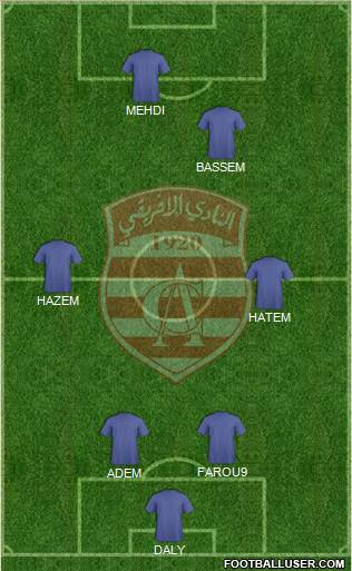 Club Africain Tunis Formation 2014