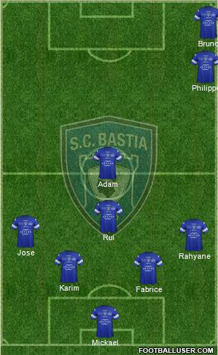 Sporting Club Bastia Formation 2014