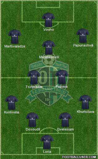 Dinamo Tbilisi Formation 2014