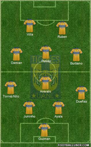 Club Universitario de Nuevo León Formation 2014