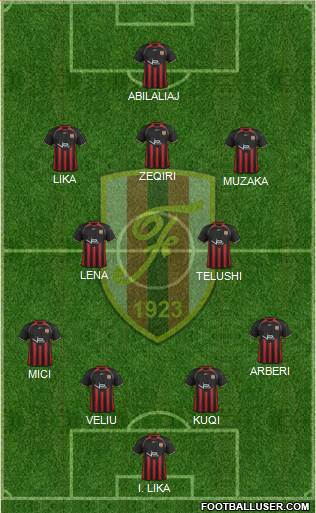 KS Flamurtari Vlorë Formation 2014