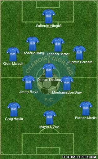 Chamois Niortais Football Club Formation 2014