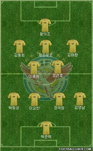 Seongnam Ilhwa Chunma Formation 2014