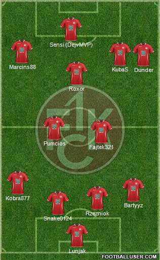 1.FC Kaiserslautern Formation 2014