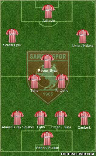 Samsunspor Formation 2014