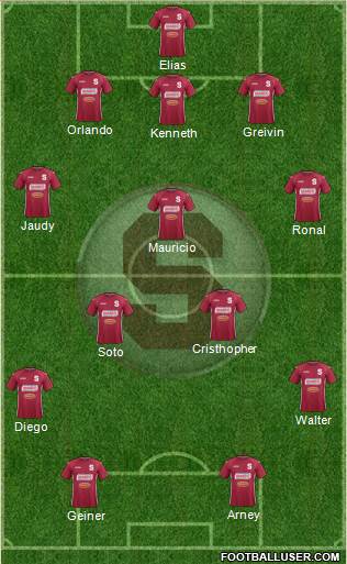 CD Saprissa Formation 2014