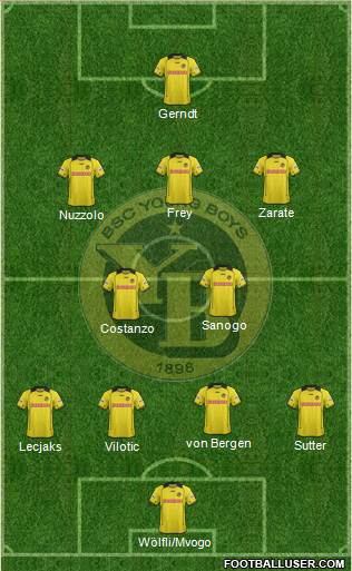 BSC Young Boys Formation 2014