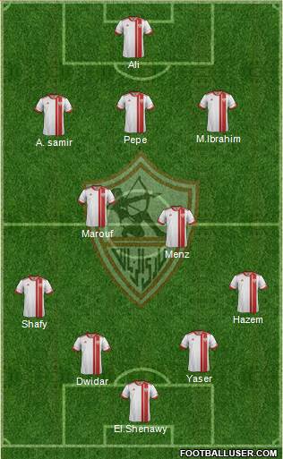 Zamalek Sporting Club Formation 2014