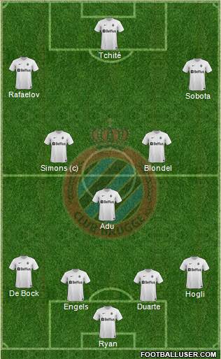 Club Brugge KV Formation 2014