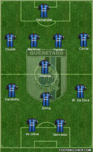 Club de Fútbol Gallos Blancos Formation 2014