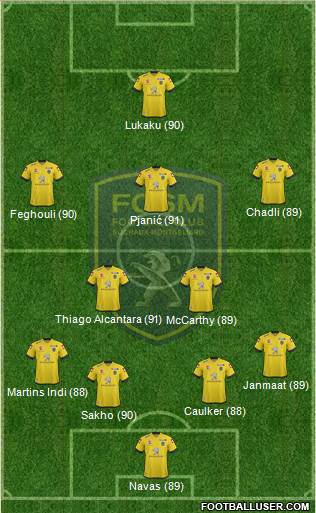 FC Sochaux-Montbéliard Formation 2014