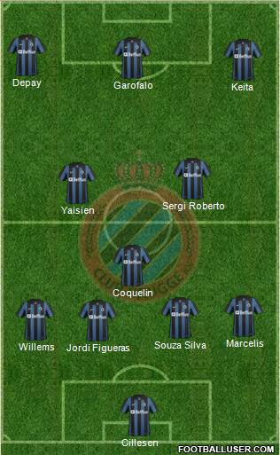 Club Brugge KV Formation 2014