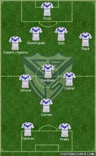 Vélez Sarsfield Formation 2014