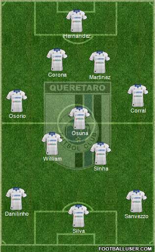 Club de Fútbol Gallos Blancos Formation 2014