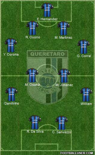 Club de Fútbol Gallos Blancos Formation 2014