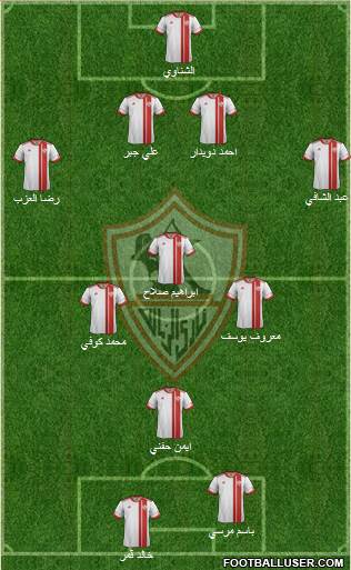 Zamalek Sporting Club Formation 2014