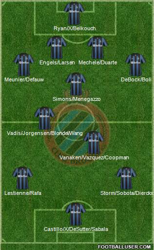 Club Brugge KV Formation 2014