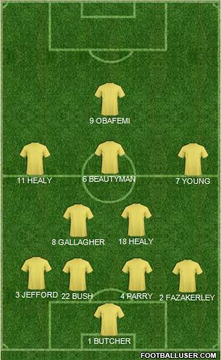 Norwich City Formation 2014