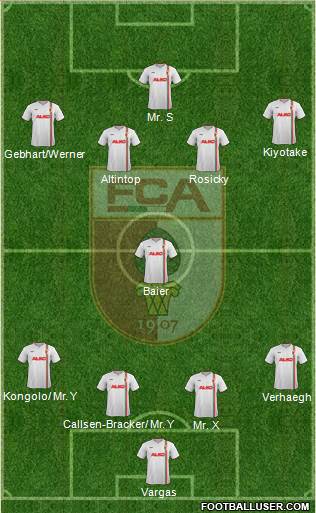 FC Augsburg Formation 2014