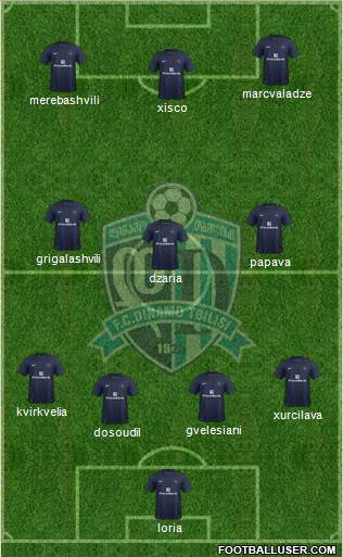 Dinamo Tbilisi Formation 2014