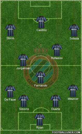 Club Brugge KV Formation 2014