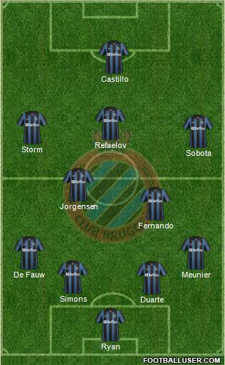 Club Brugge KV Formation 2014