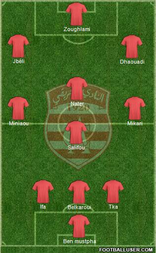 Club Africain Tunis Formation 2014