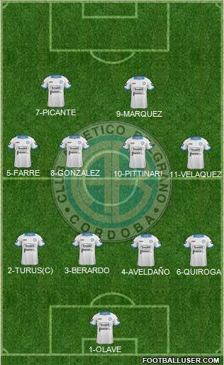 Belgrano de Córdoba Formation 2014