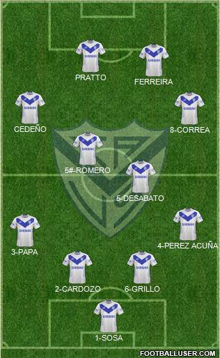 Vélez Sarsfield Formation 2014