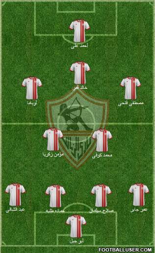 Zamalek Sporting Club Formation 2014