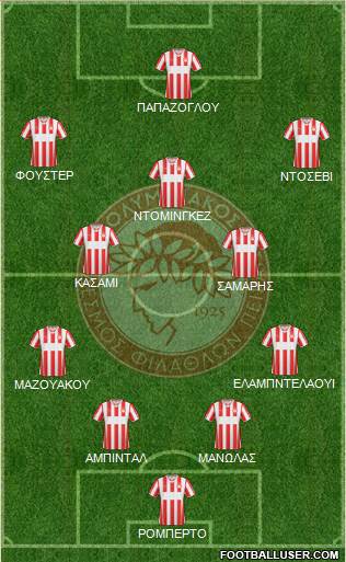 Olympiakos SF Piraeus Formation 2014